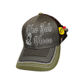 WHO JAH BLESS TRUCKER HAT — MOSS GREEN [V2.0]