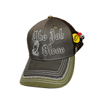 WHO JAH BLESS TRUCKER HAT — MOSS GREEN [V2.0]