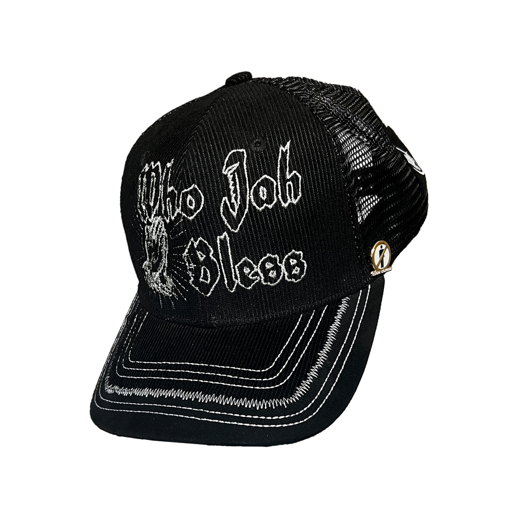 WHO JAH BLESS TRUCKER HAT — BLACK SHEEP [V3.0]