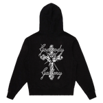 JESUS TAT ZIP HOODIE [BLACK]