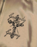 JESUS TAT ZIP HOODIE [SANDSTONE]