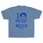 PRINT MEDIA TEE [WASHED BLUE]