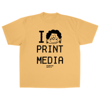 PRINT MEDIA TEE [GOLD]