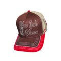 WHO JAH BLESS TRUCKER HAT — RED CLAY [V1.0]