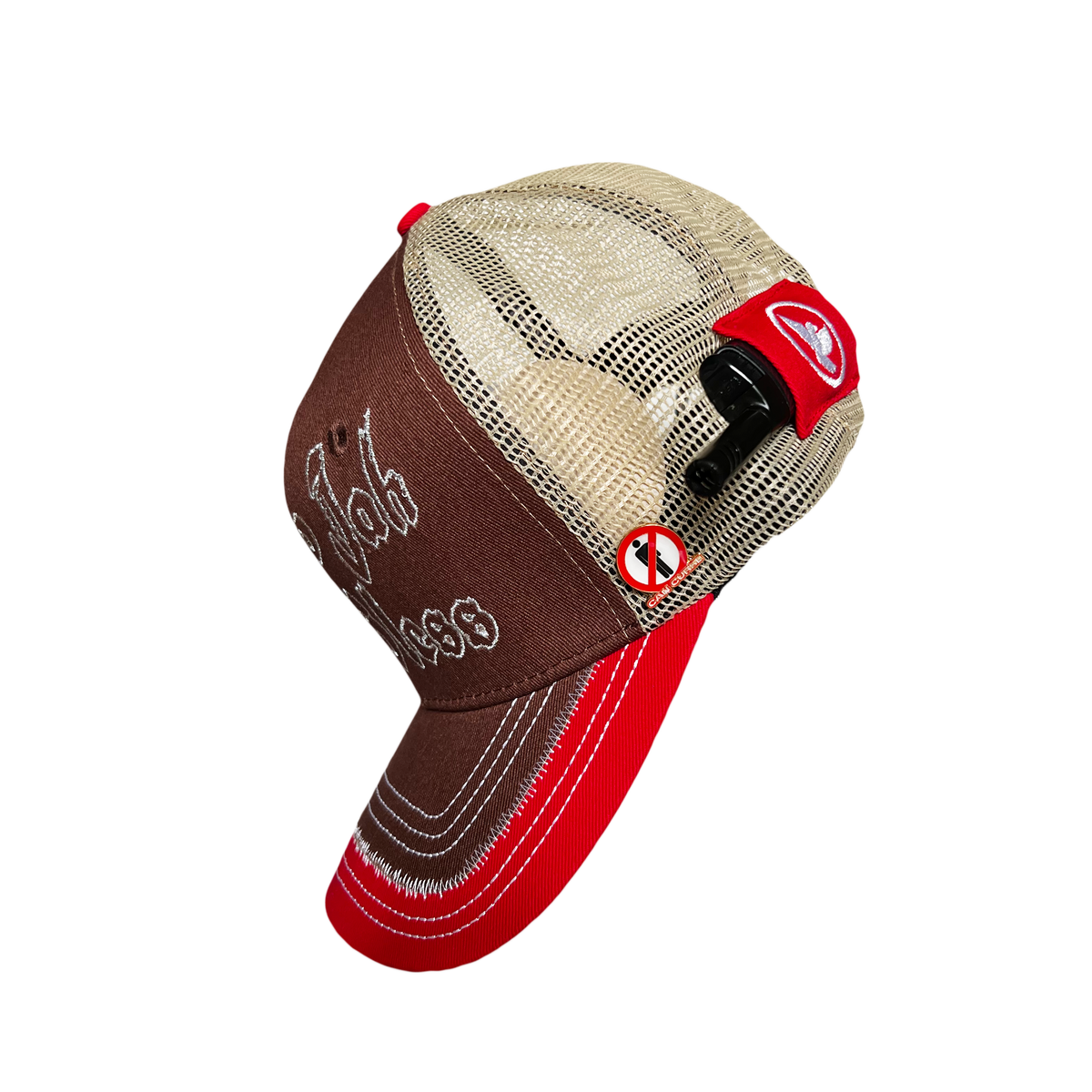 WHO JAH BLESS TRUCKER HAT — RED CLAY [V1.0]